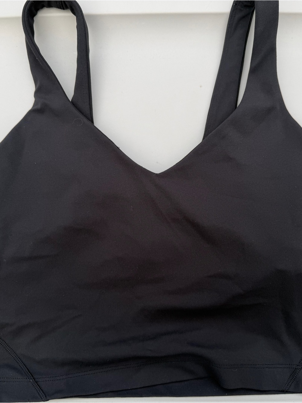 lululemon athletica Black V‑Neck Sports Bralette